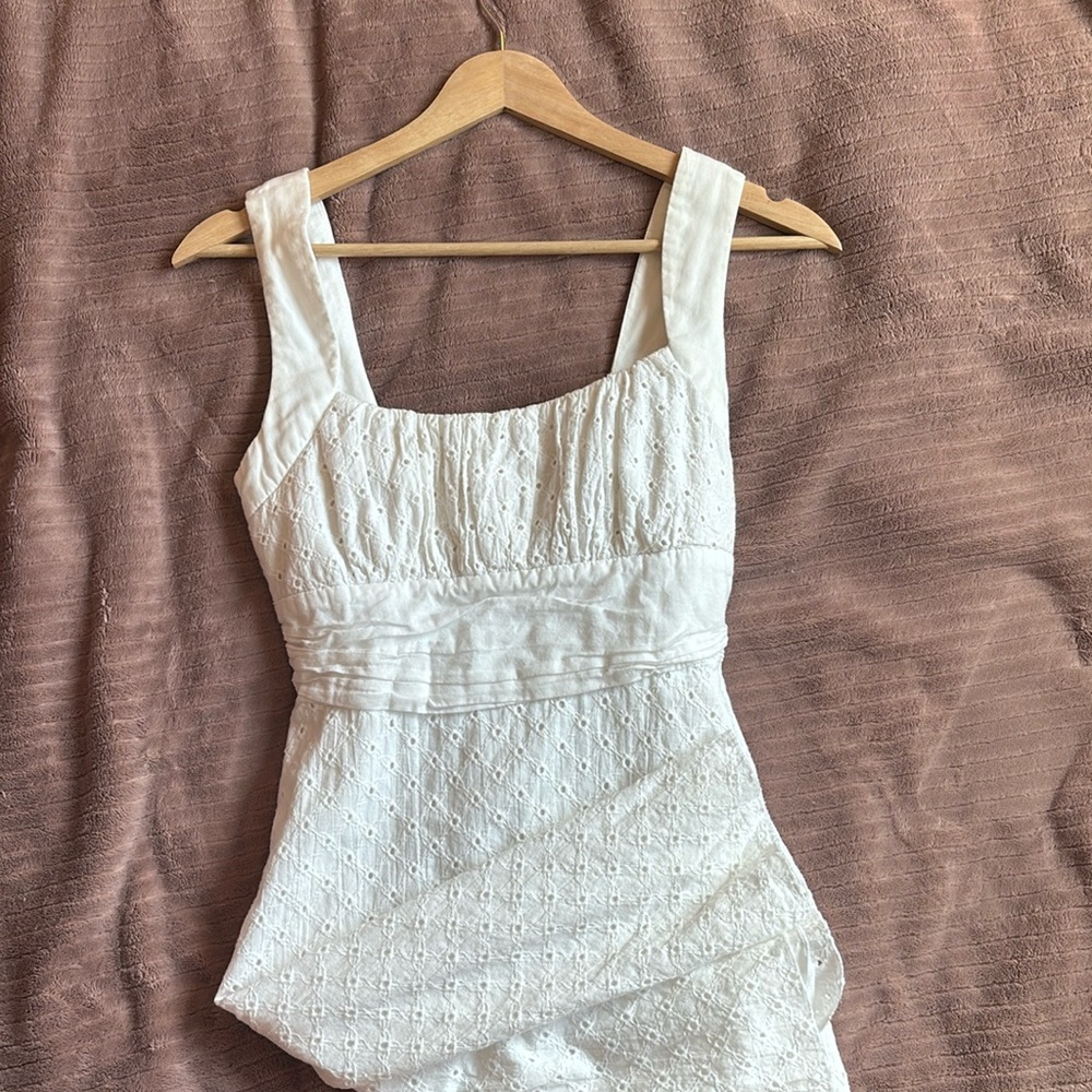 Girls White Sun Dress